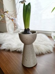 Béžová váza na cibuloviny MANDY M