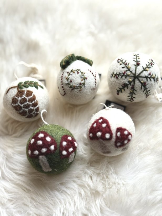 Plstěná závěsná ozdoba, výběr z 5 typů