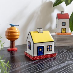 Domeček na svíčku Hal Haines se žlutou střechou