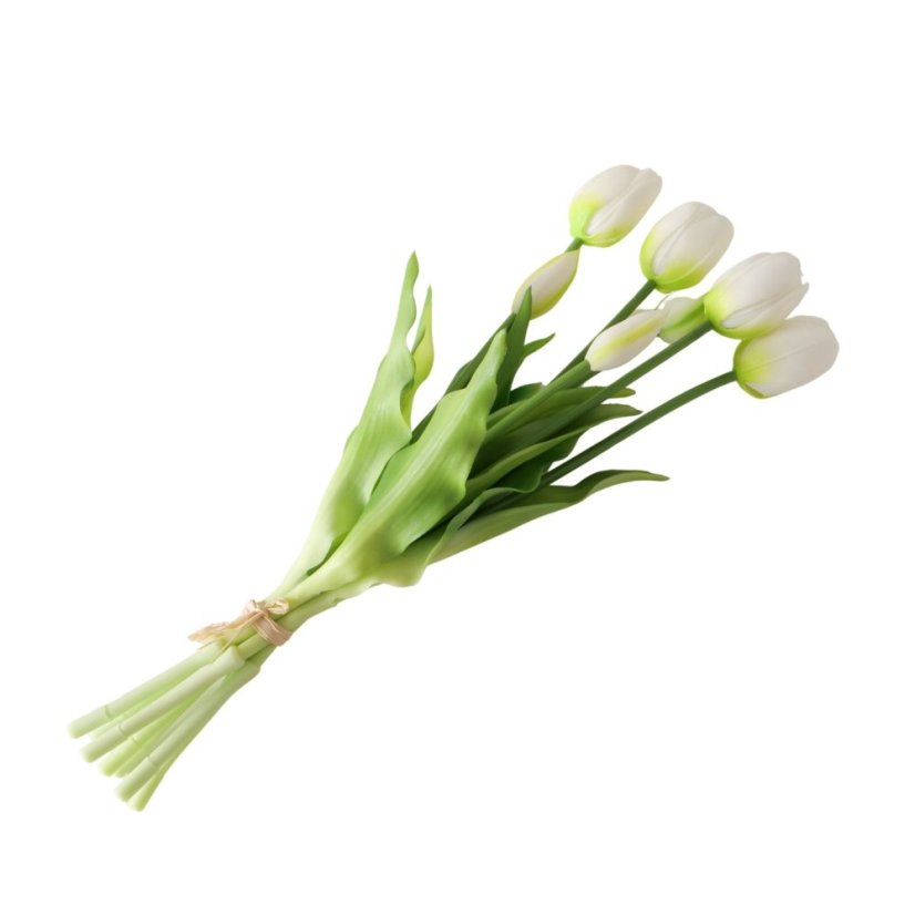 Silikonové realistické tulipány, výběr ze 2 typů - Barva: Žlutá