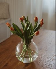 Skleněná váza ERNST 22 cm