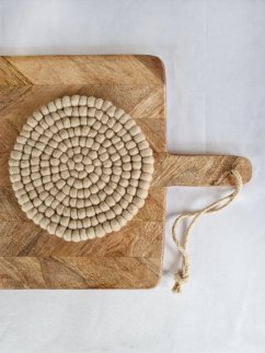 Velká podložka Gry&Sif, béžová, 20 cm