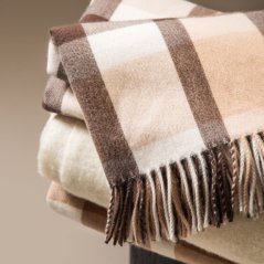 Károvaný pléd HARVEST hnědý