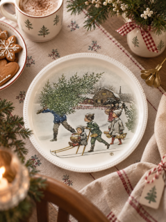 Plechový tác Elsa Beskow – Home for Christmas