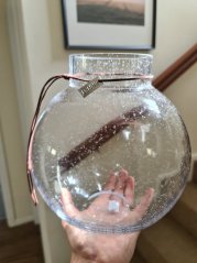 Skleněná váza ERNST Bubble 22 cm