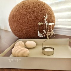 Švédský kolotoč na svíčku ,,VLAŠTOVKY", stříbrný