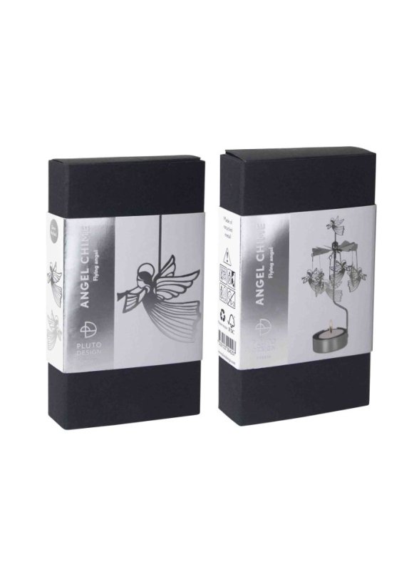 Švédský kolotoč na svíčku ANGEL SILVER