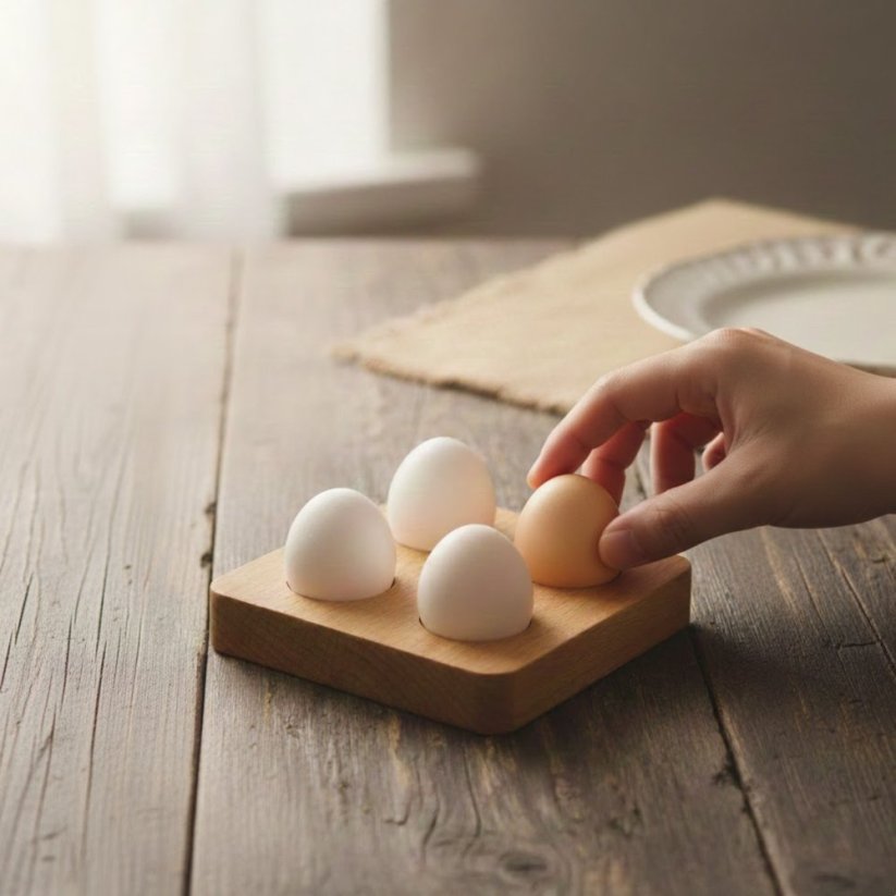 Dřevěný stojánek na vajíčka - výběr ze 2 typů