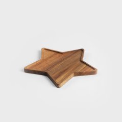 Dřevěný tácek CHRISTMAS STAR