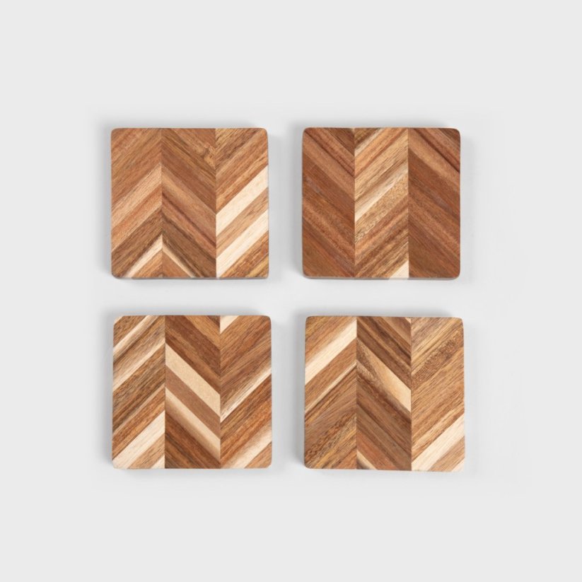 Dřevěné podložky, 4ks
