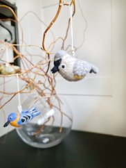 Plstěný ptáček - Sýkora parukářka