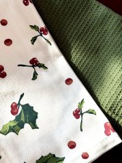 Sada 2 svátečních utěrek BERRY