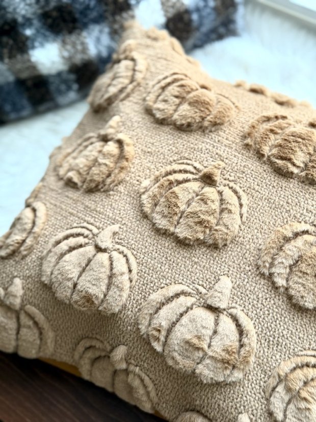Povlak na polštář FLUFFY PUMPKIN beige