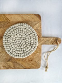 Velká podložka Gry&Sif, světle šedá, 20 cm