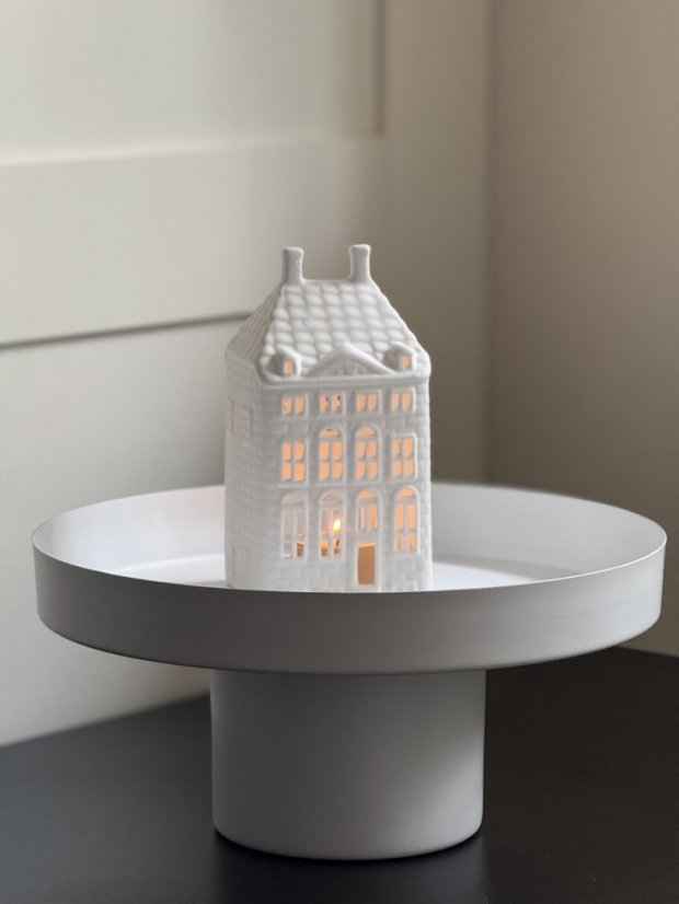 Porcelánový svícen domeček se ,,Rembrandtův dům"