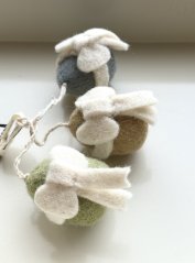 Plstěná vajíčka RIBBON, sada 3 ks