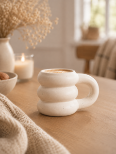 Designový hrneček MUG BUBBLY CREAM, 0,35L