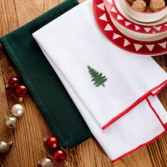 Sada 2 svátečních utěrek CHRISTMAS TREE