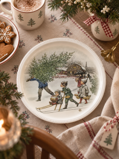 Plechový tác Elsa Beskow – Home for Christmas