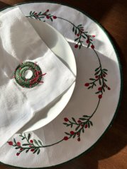 Slavnostní vyšívané prostírání